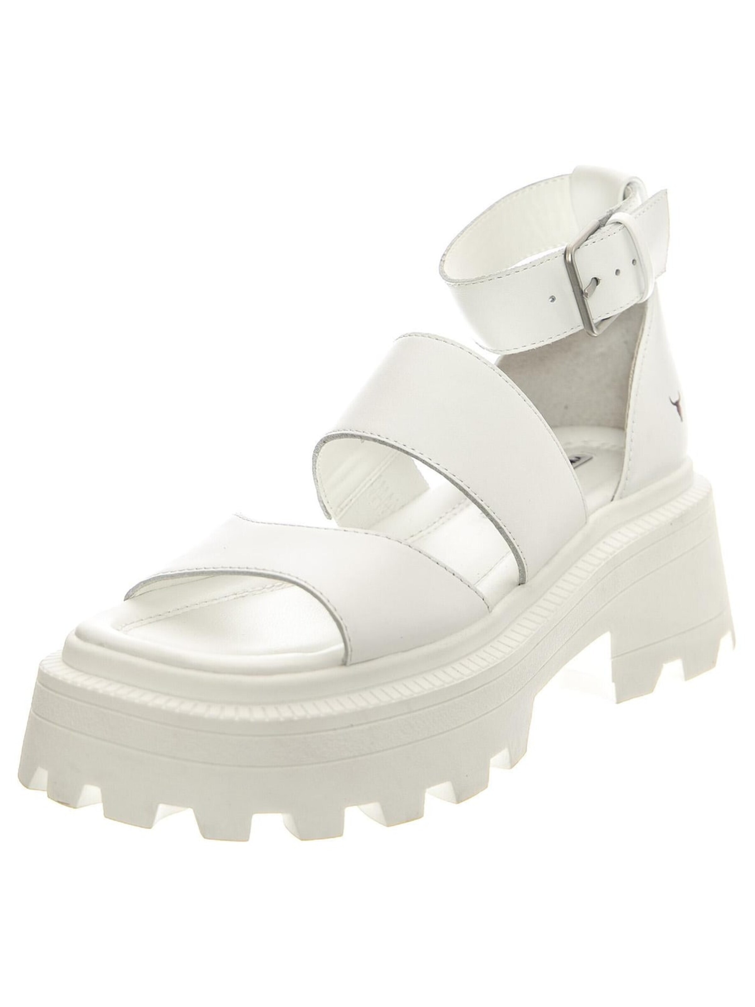Sandalo 'Reveal White Leather Sandals' di Windsor Smith in bianco: frontale