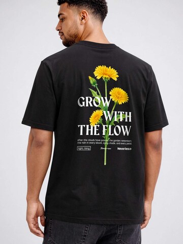 Neverless Shirt 'Dandelion' in Black