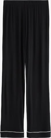 juoda Lindex Pižaminės kelnės: priekis
