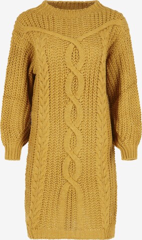 LolaLiza Knit dress 'Cable' in Yellow: front