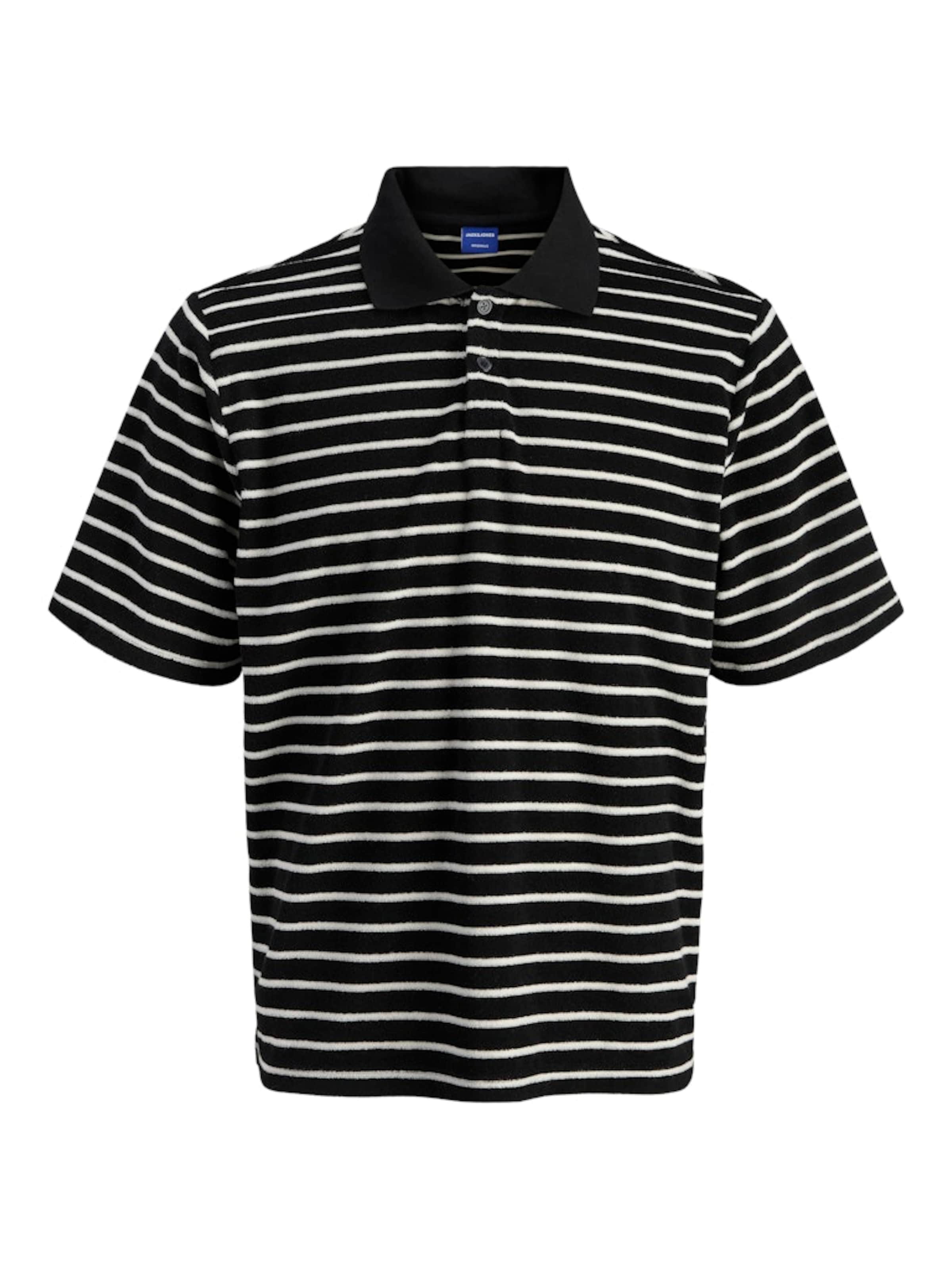 melns JACK & JONES T-Krekls 'JORGEN': no priekšpuses