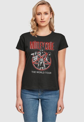 Merchcode Shirt 'Motley Crue - Vintage World Tour' in Zwart: voorkant