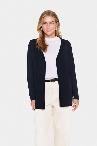 SAINT TROPEZ Gebreid vest 'KilaSZ' in Blauw