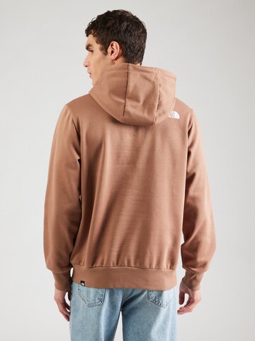 Felpa 'SIMPLE DOME' di THE NORTH FACE in marrone