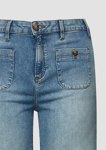 QS Wide leg Jeans 'Catie' in Blauw