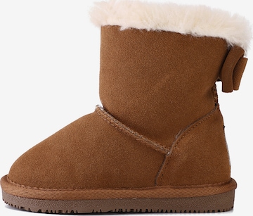 Bottes de neige Gooce en marron : devant