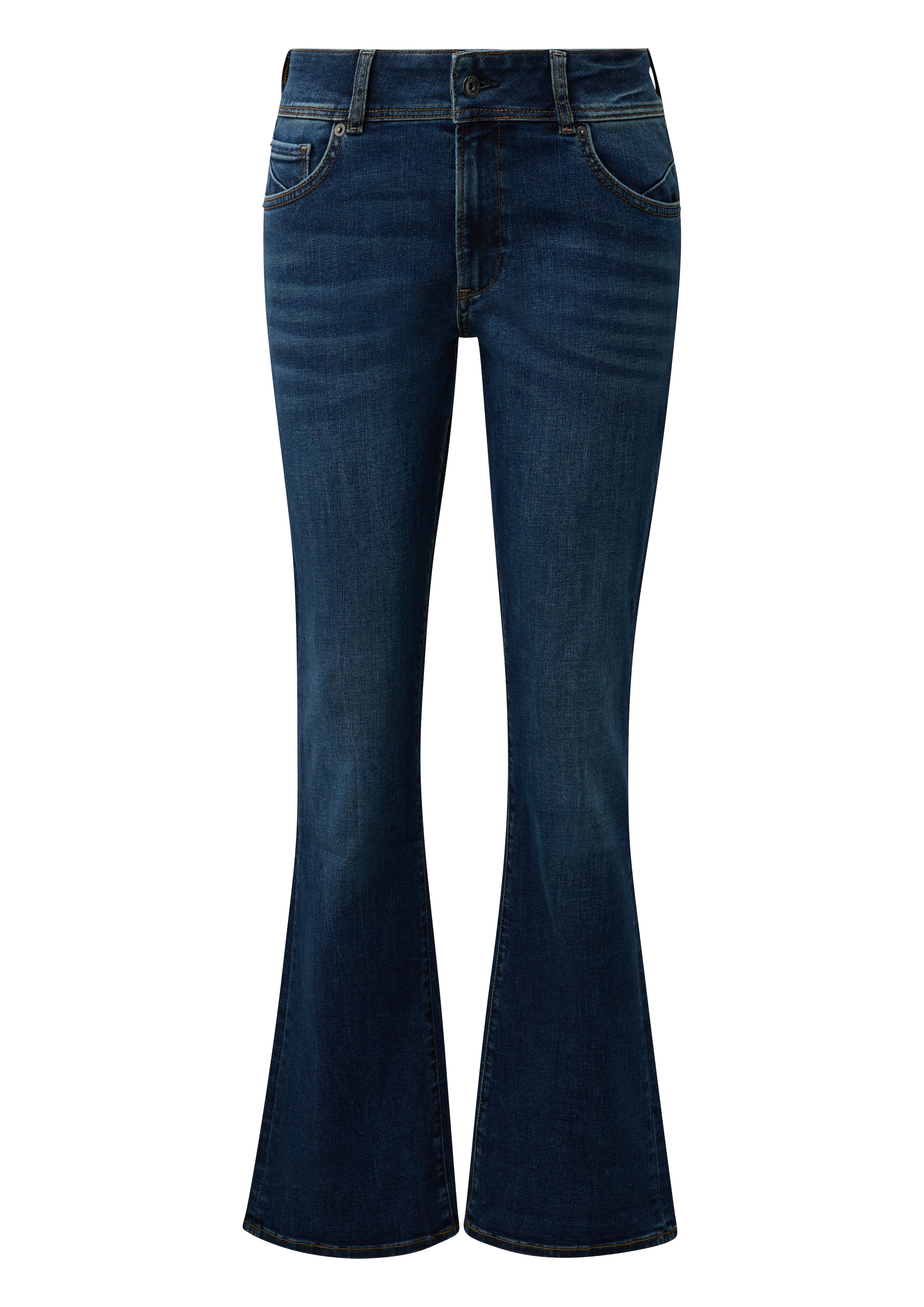 QS Bootcut Jeans 'Catie' in Blauw: voorkant