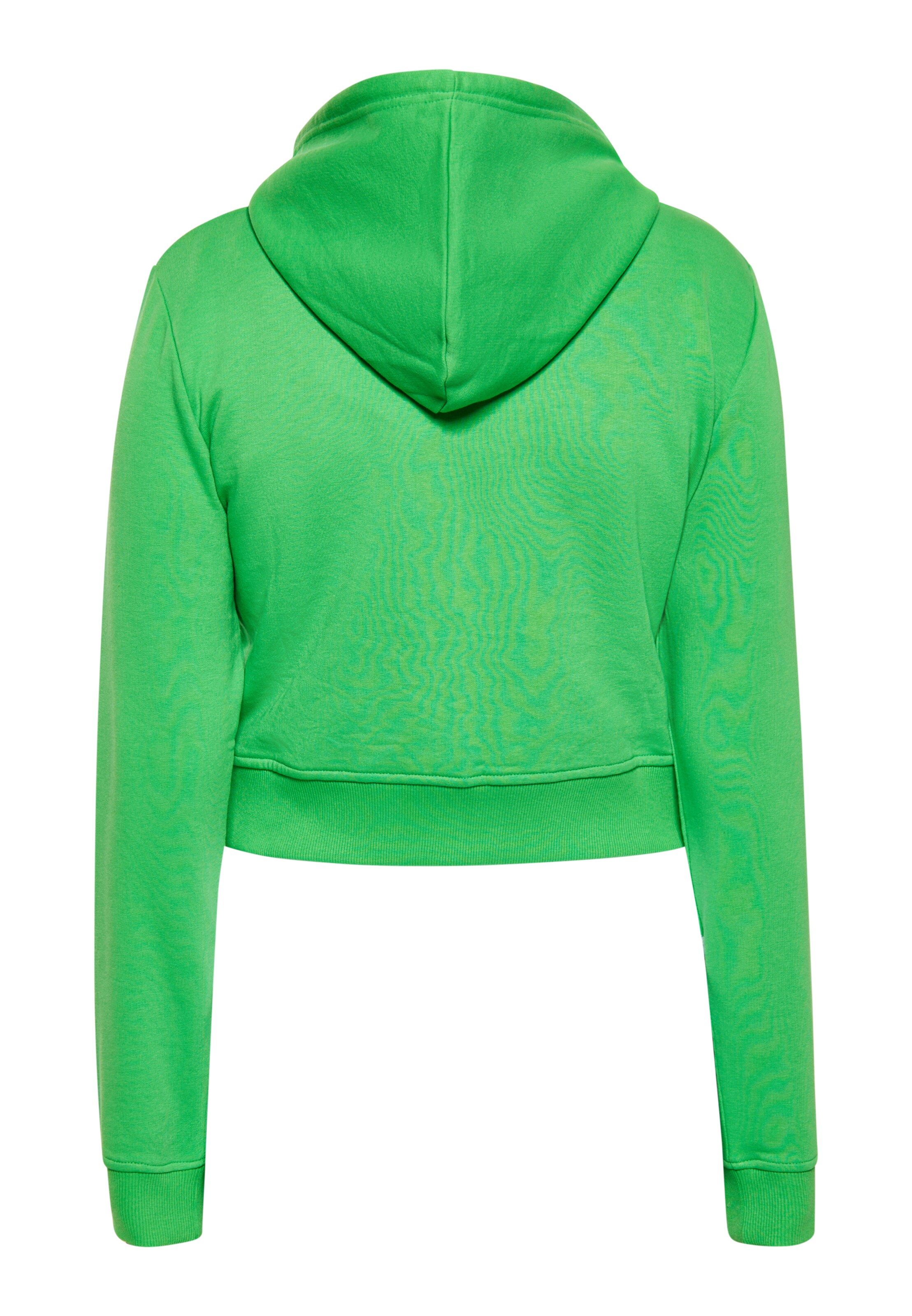 swirly Zip-Up Hoodie in Green