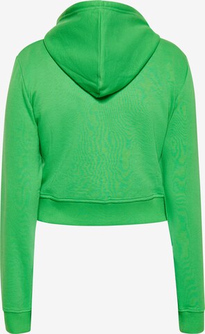 swirly Sweatvest in Groen