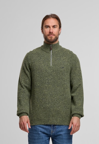 FYNCH-HATTON Pullover 'Donegal' i grøn: forside