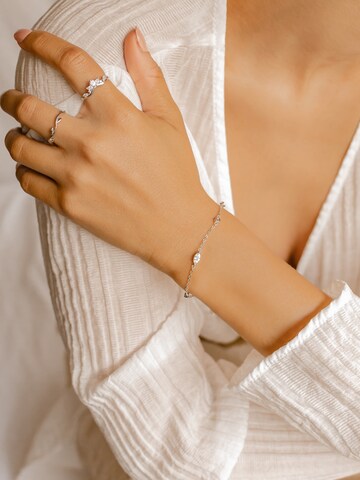 Hey Happiness - Pulsera 'Lume' en plata: frente