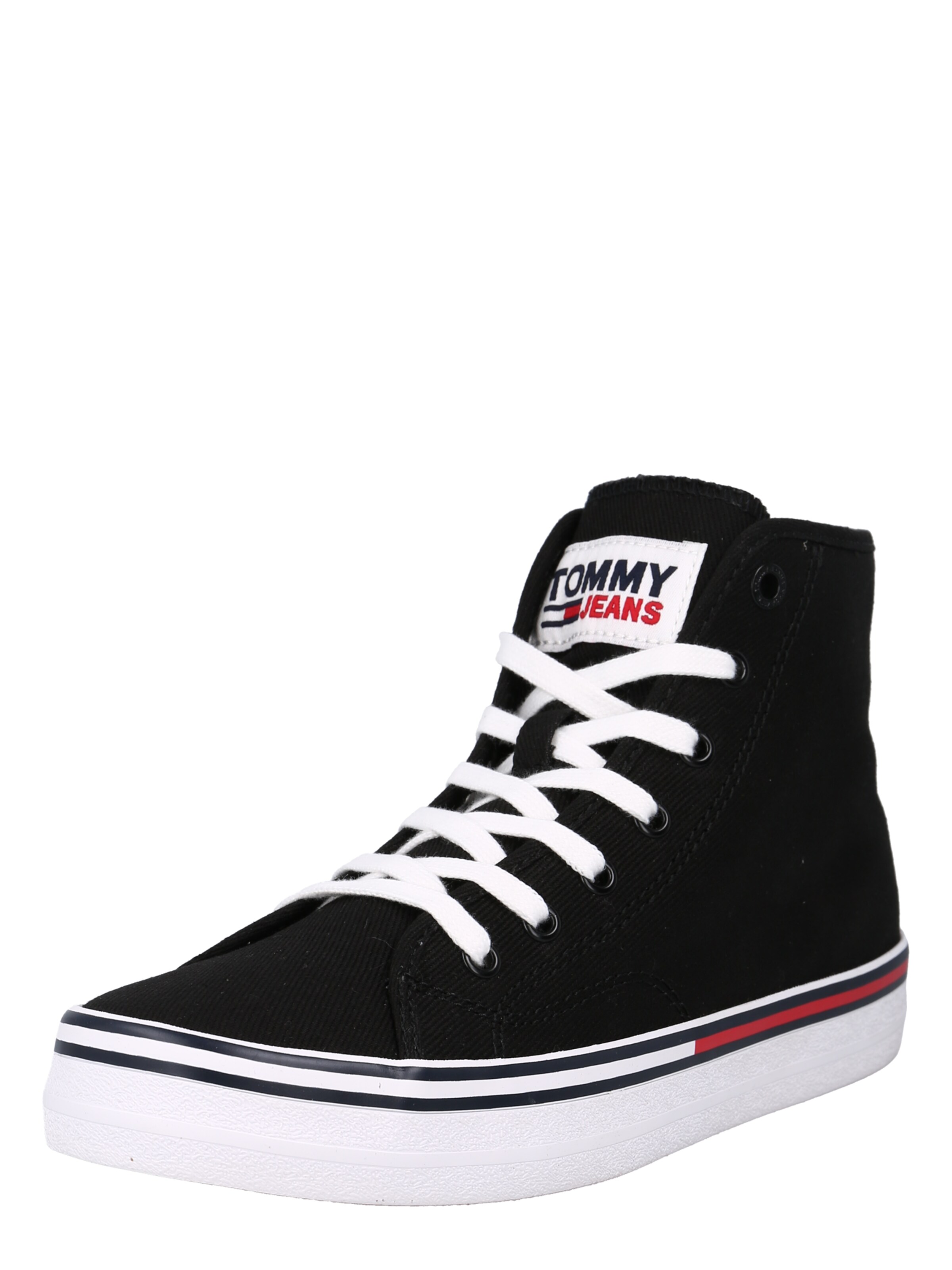 Tommy Jeans High-Top Sneakers in Black 