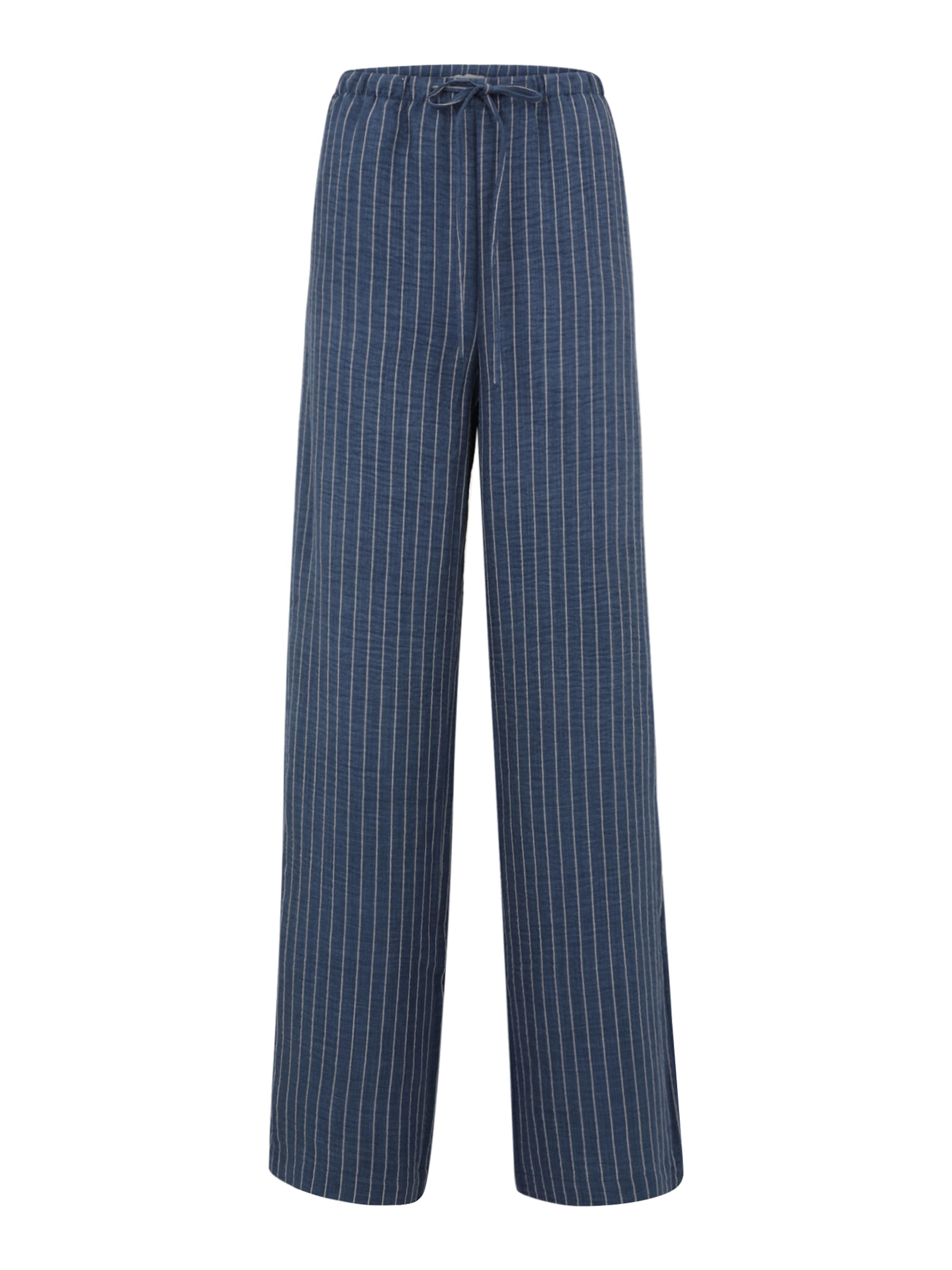 JDY Tall - Perna larga Calças 'JDYPOWER' em azul: frente