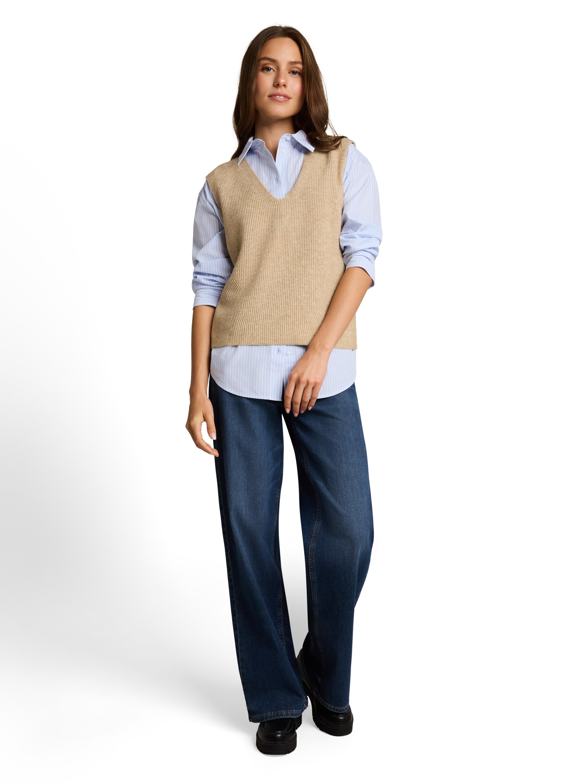 TOM TAILOR - Jersey en beige