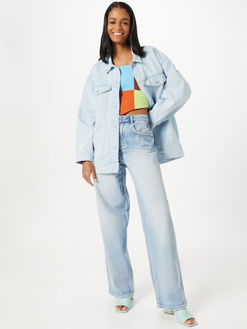 Monki Between-Season Jacket in Blue