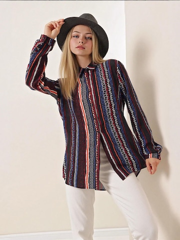 Chemisier Bigdart en bleu : devant