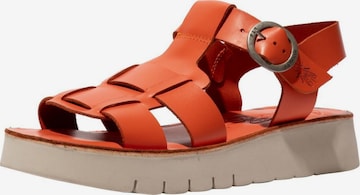 FLY LONDON Sandale in Rot: Vorderseite