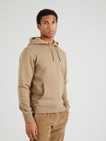 JACK & JONES Sweatshirt 'JPRCCLOGAN' in Brown: front