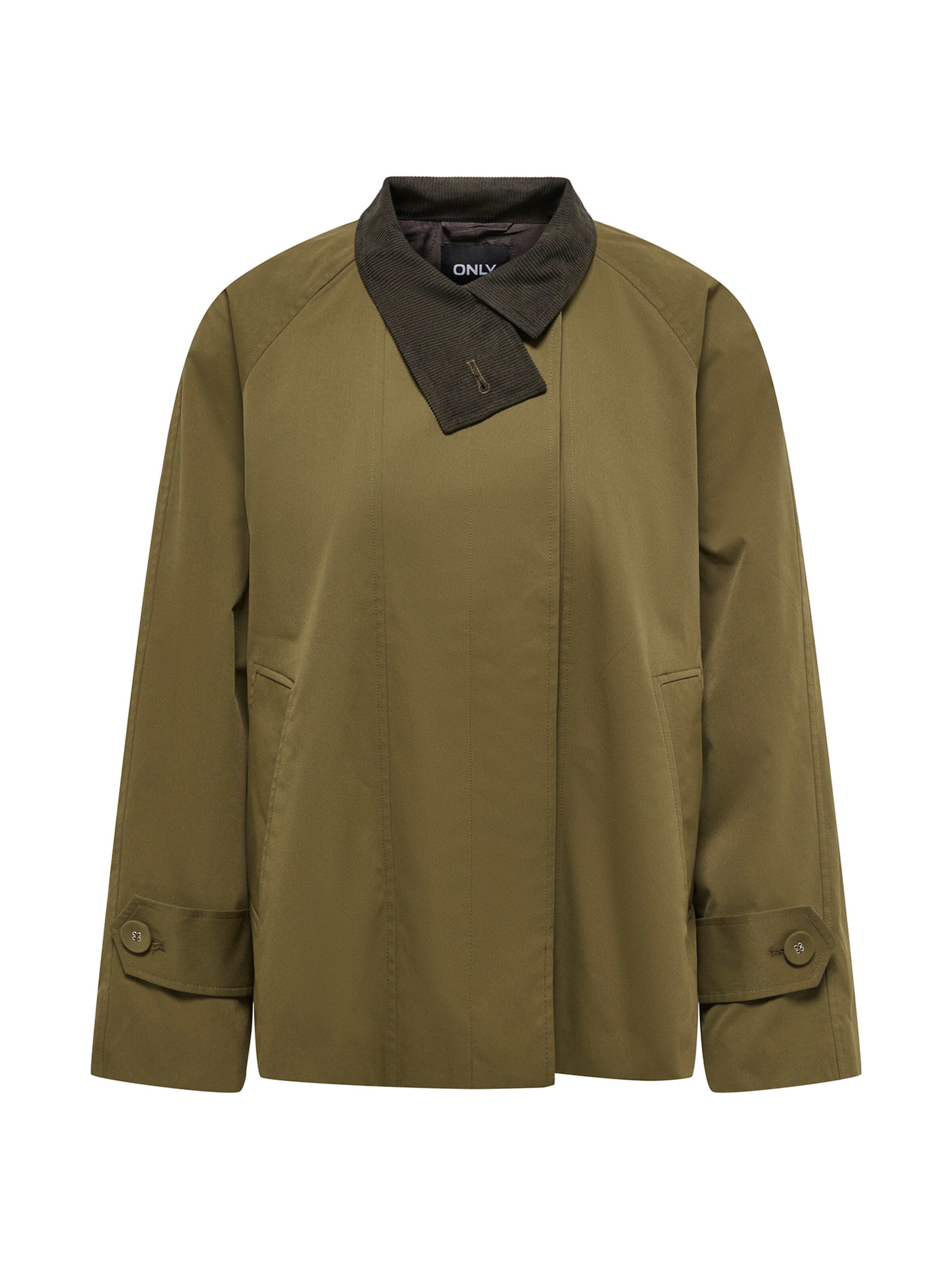 ONLY Veste mi-saison 'ONLORCHID' en XS en vert foncé, Vue avec produit