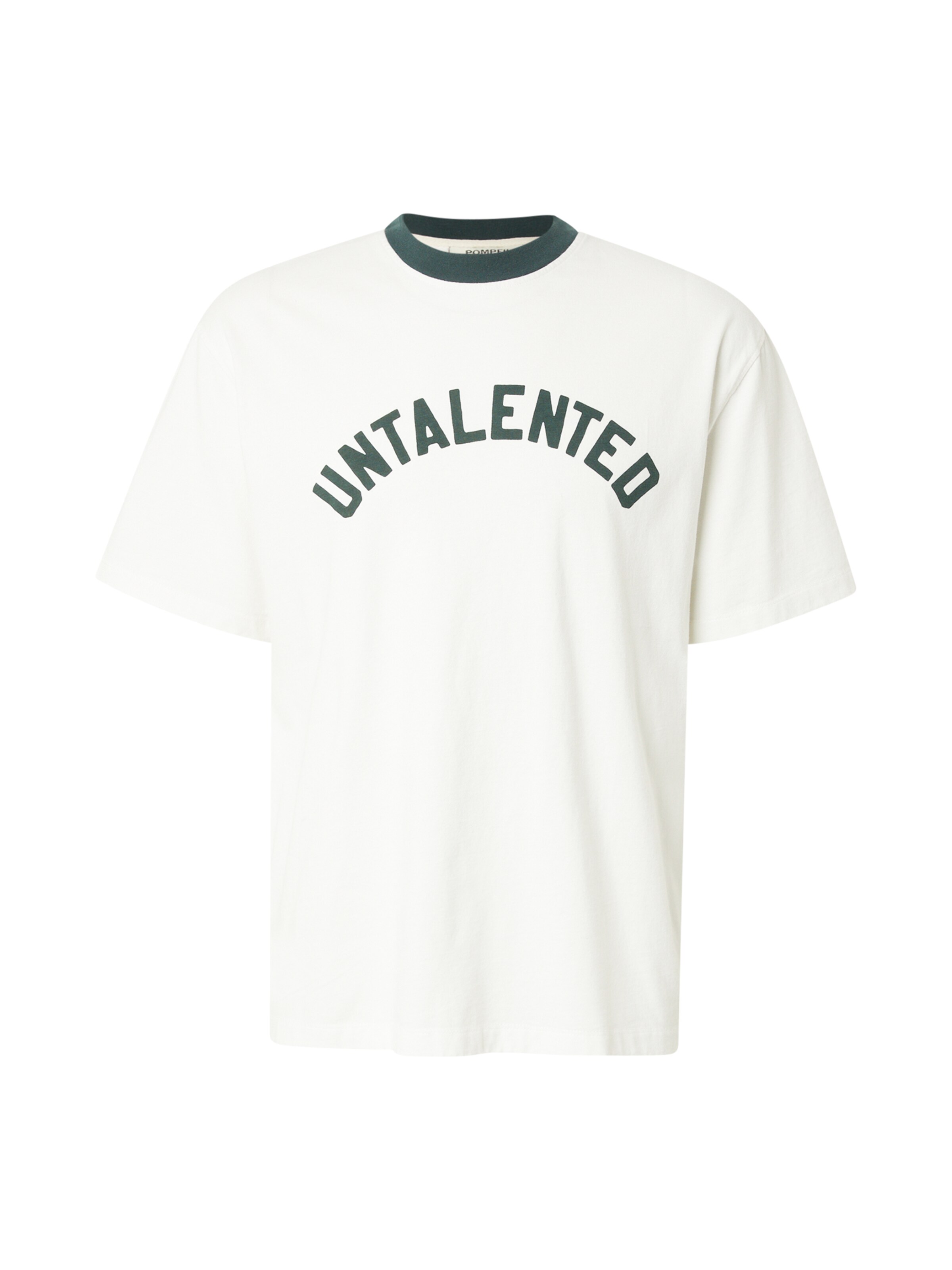 Tricou de la POMPEII pe alb: față