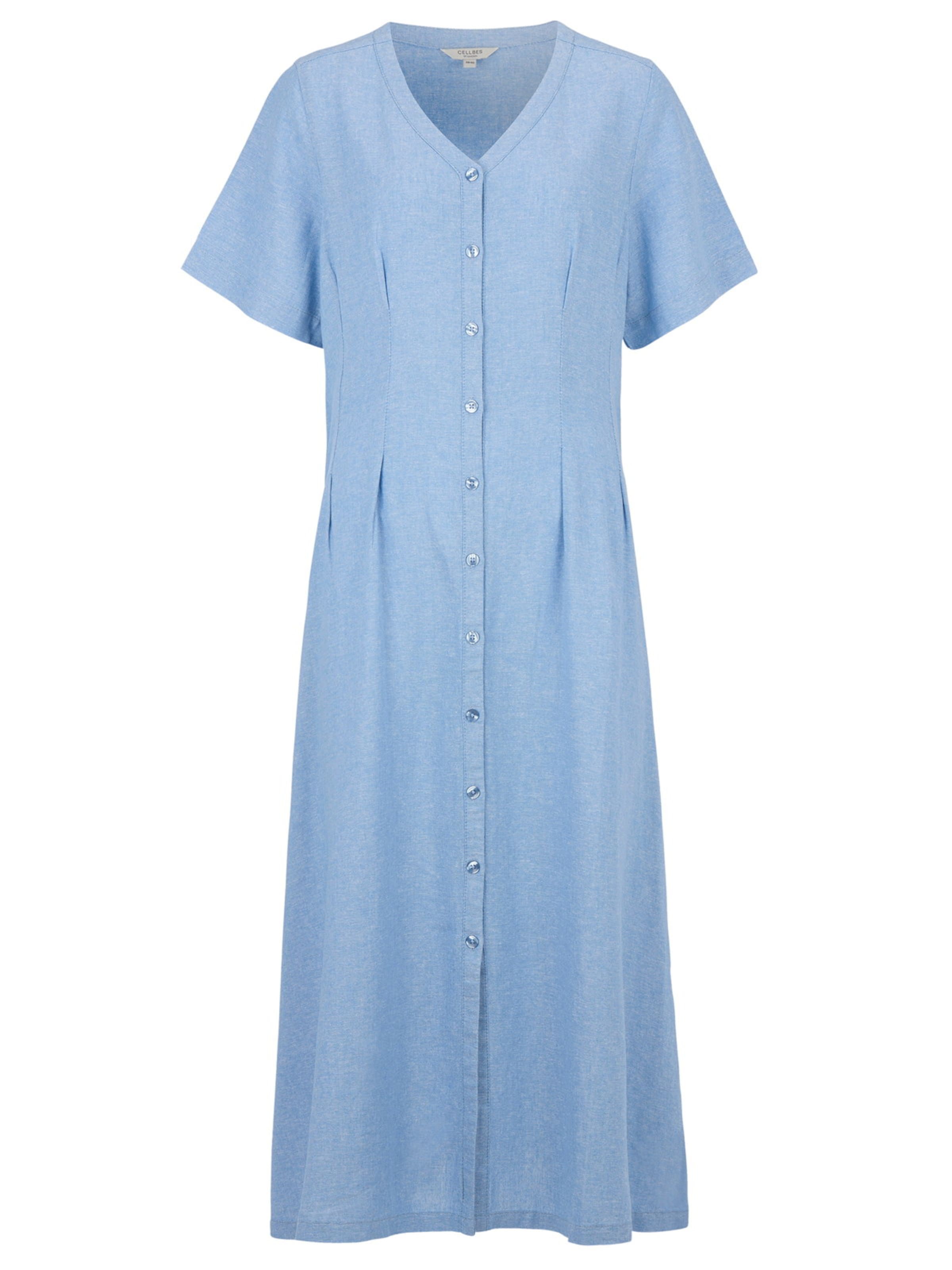 Cellbes of Sweden Jurk in Blauw: voorkant