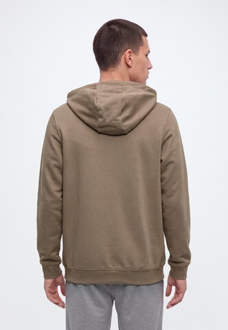 4F - Sudadera con cremallera deportiva en marrón