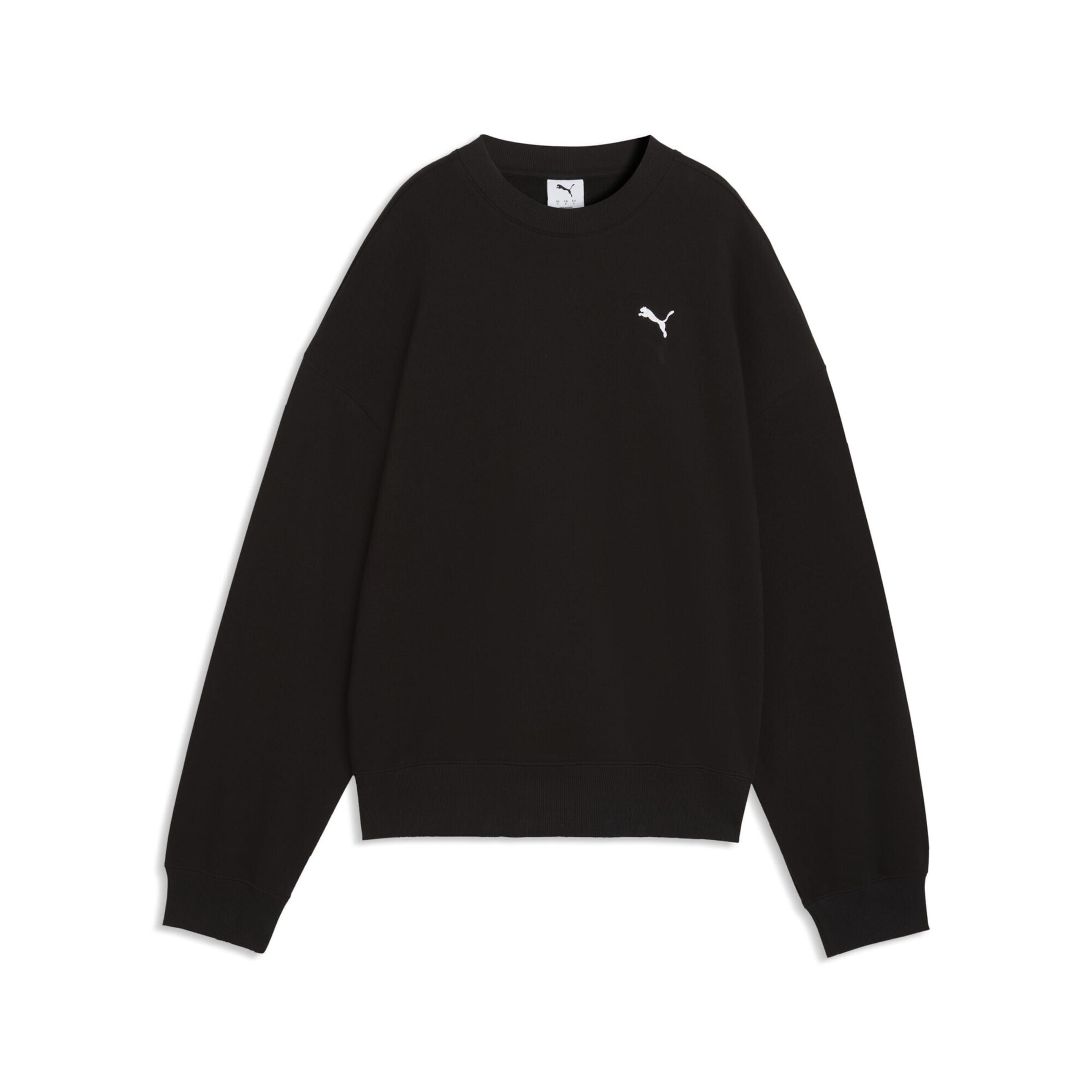 PUMA Sweatshirt 'Essentials' in Black: front