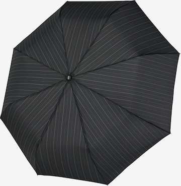 Doppler Umbrella 'Fiber Magic Flipback' in Black: front