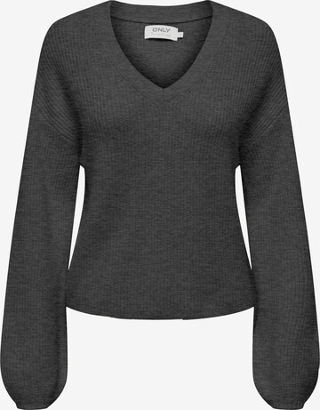 Pull-over 'Katia' ONLY en gris : devant