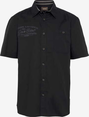 Man's World Business Shirt in Black: front