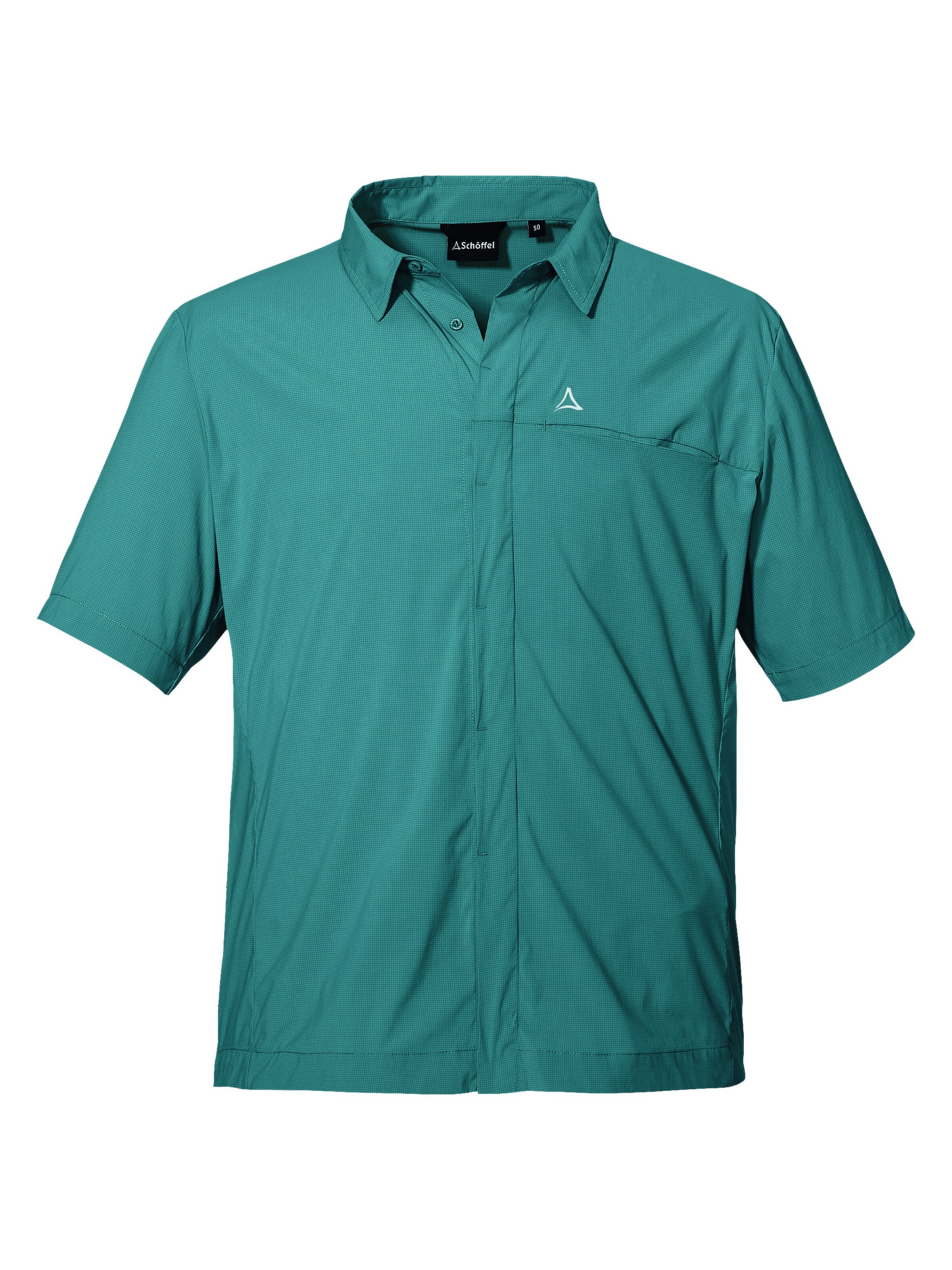 Schöffel Regular fit Functioneel overhemd 'Hohe Reuth' in Blauw: voorkant