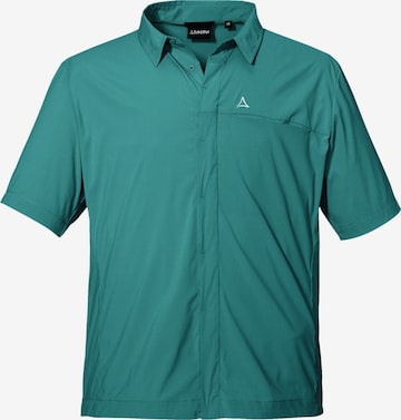 Coupe regular Chemise fonctionnelle 'Hohe Reuth' Schöffel en bleu : devant