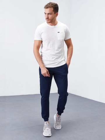 Tommy Life - Skinny Calças de desporto 'Jogginghose' em azul