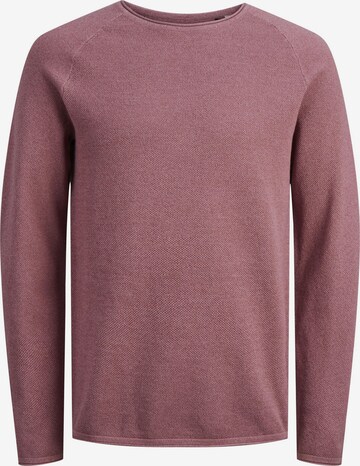 JACK & JONES Regular fit Sweater 'Hill' in Pink: front