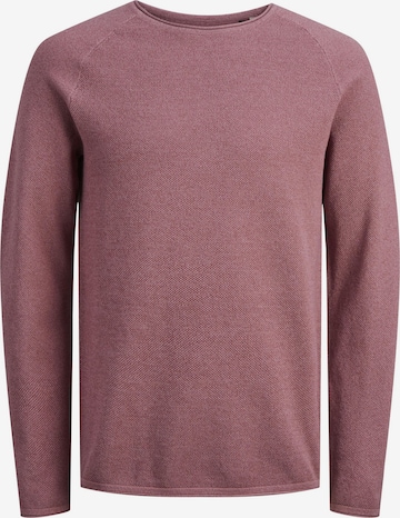 JACK & JONES Regular fit Sweater 'Hill' in Pink: front