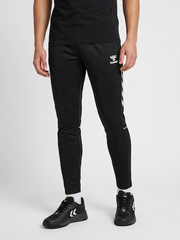 Hummel Tapered Sportbroek 'Core 2.0' in Zwart: voorkant