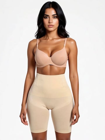 Pantalon modelant 'Corrigerende High Waist Short' Shapetape en beige : devant