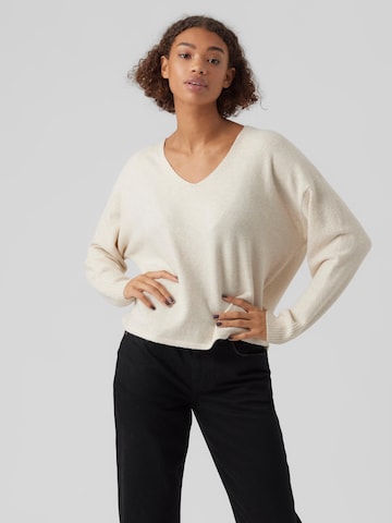 VERO MODA Trui 'Doffy' in Beige: voorkant