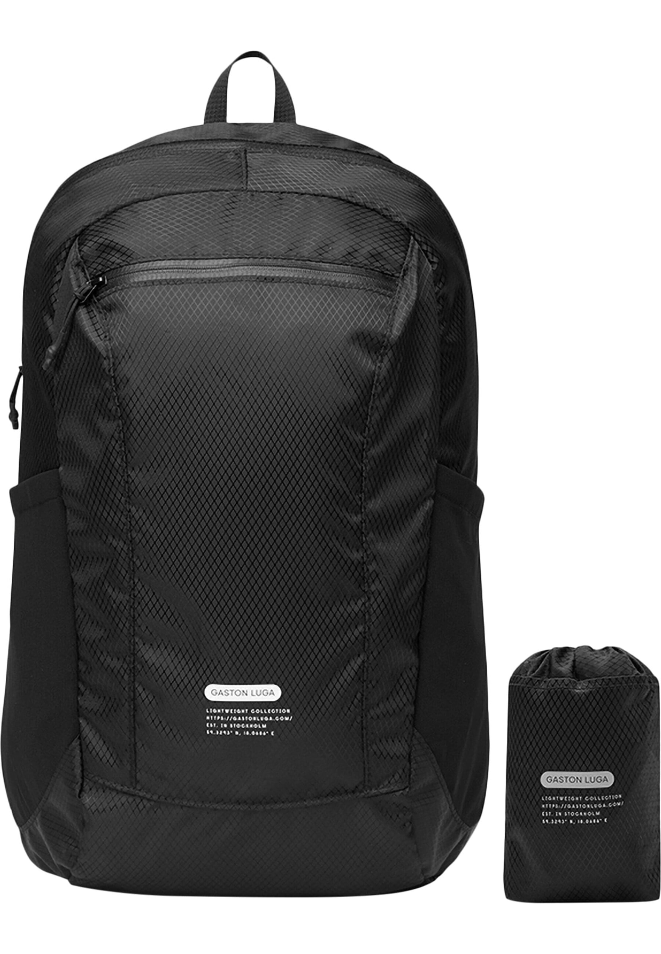 Gaston Luga Rucksack in Schwarz: Vorderseite