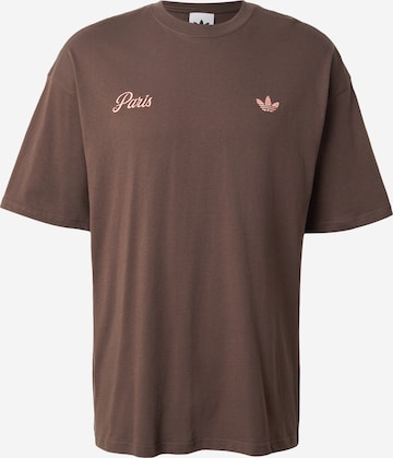 ADIDAS ORIGINALSMajica 'PARIS' - smeđa boja: prednji dio