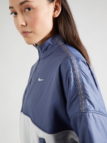 NIKE Funktionsfleecejacke 'ONE TF FLC' in Blau