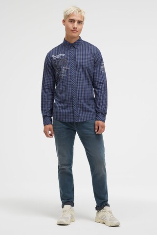 CAMP DAVID Regular Fit Hemd in Blau
