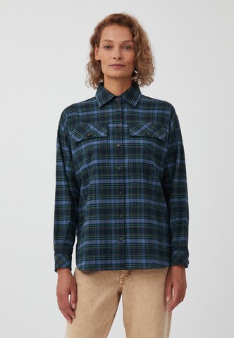 Finn Flare Blouse 'Karo' in Blauw: voorkant