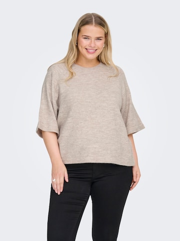 ONLY Carmakoma - Jersey 'CARSIMONI' en beige: frente