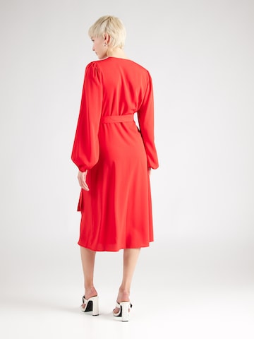 VILA فستان 'MATHILDE' بلون أحمر
