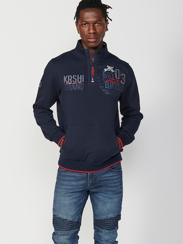 KOROSHI Sweatshirt in Blau: Vorderseite