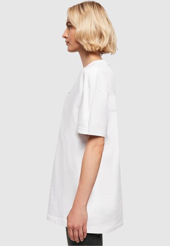 Merchcode Oversized shirt 'Attitude' in Wit