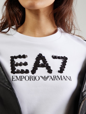 Sweat-shirt EA7 Emporio Armani en blanc