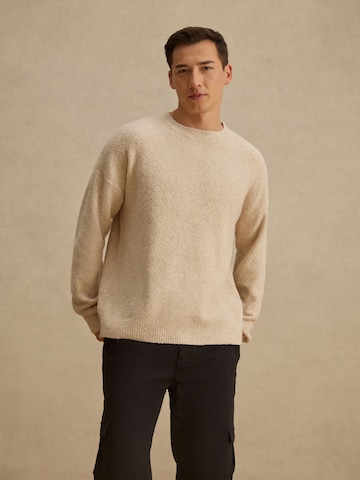 DAN FOX APPAREL Pullover 'Jeremy' in Beige: Vorderseite