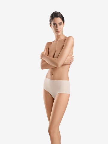 Hanro Boyshorts ' Invisible Cotton ' in Beige: front